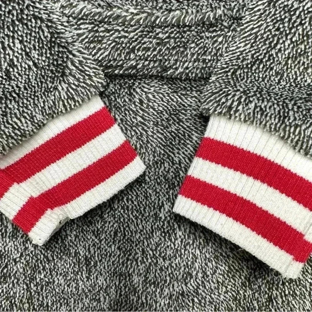 Canadiana Bathrobe Tie Waist Hooded Charcoal Grey Size 3T - Picture 15 of 16